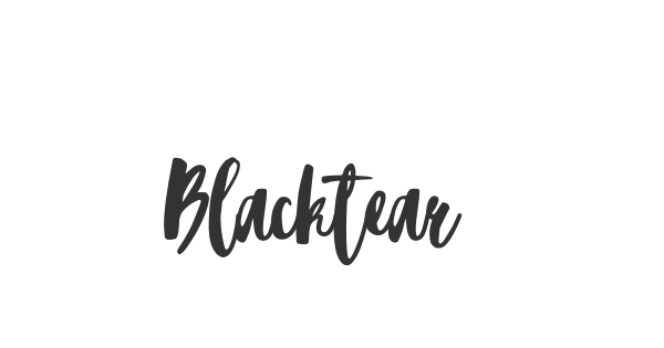 Blacktear Script font thumb